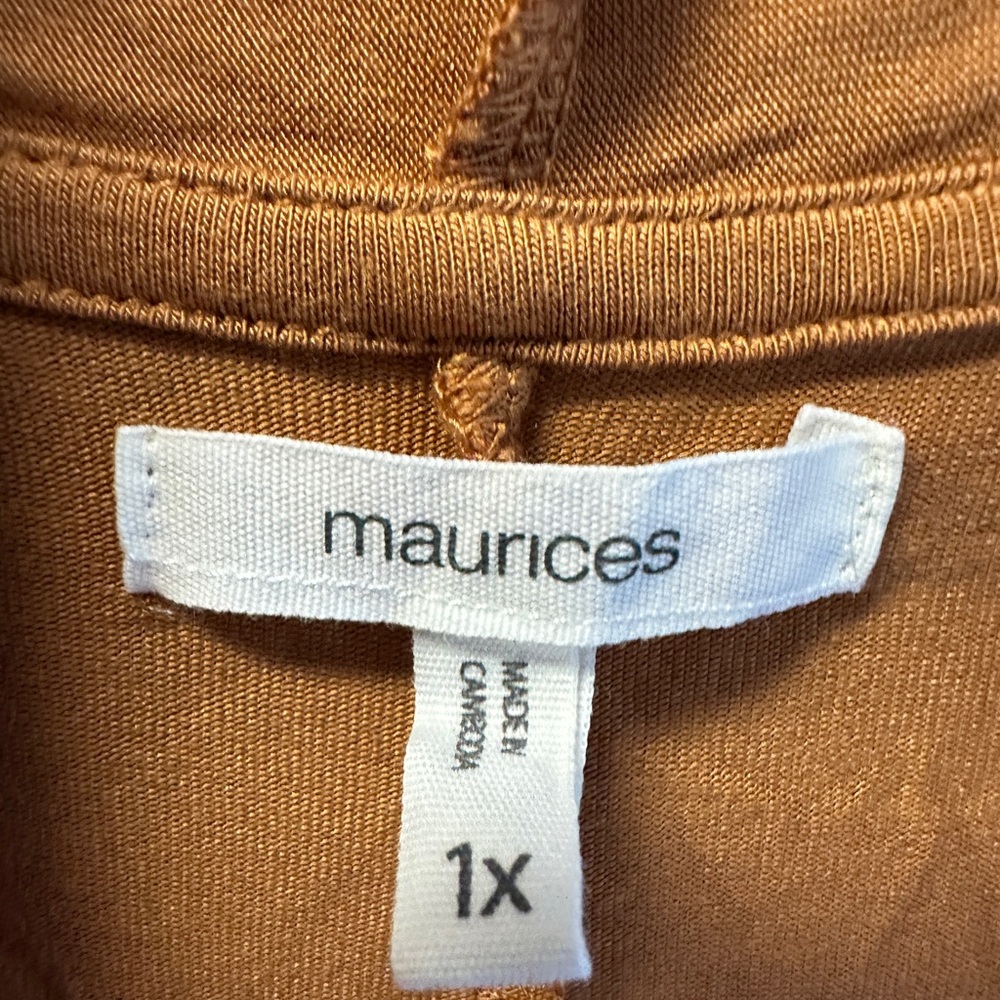 Maurices Camel Brown Top 1X